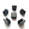 CaSuTong 8 Pack 1 Inch Square Black Plastic Plug, Tubing