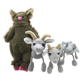 The Puppet Company - Three Billy Goats Gruff Story Finger Puppet Set