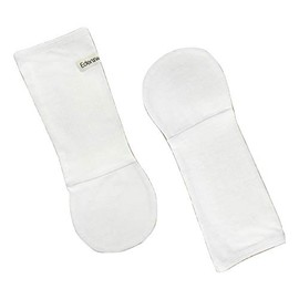 Edenswear Zinc-Infused Newborn Baby and Toddler Gloves No Scratch Mittens for Eczema - Wet Wrap Therapy (3 Months, White)
