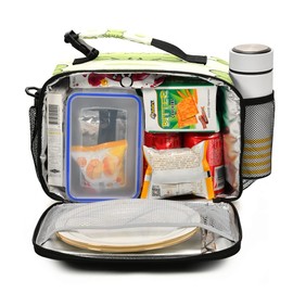 MNSRUU Unisex Cute Frog Insulated Lunch Bag, 11"x4.33"x 9.05", Keeps Food Warm or Cold for Hours