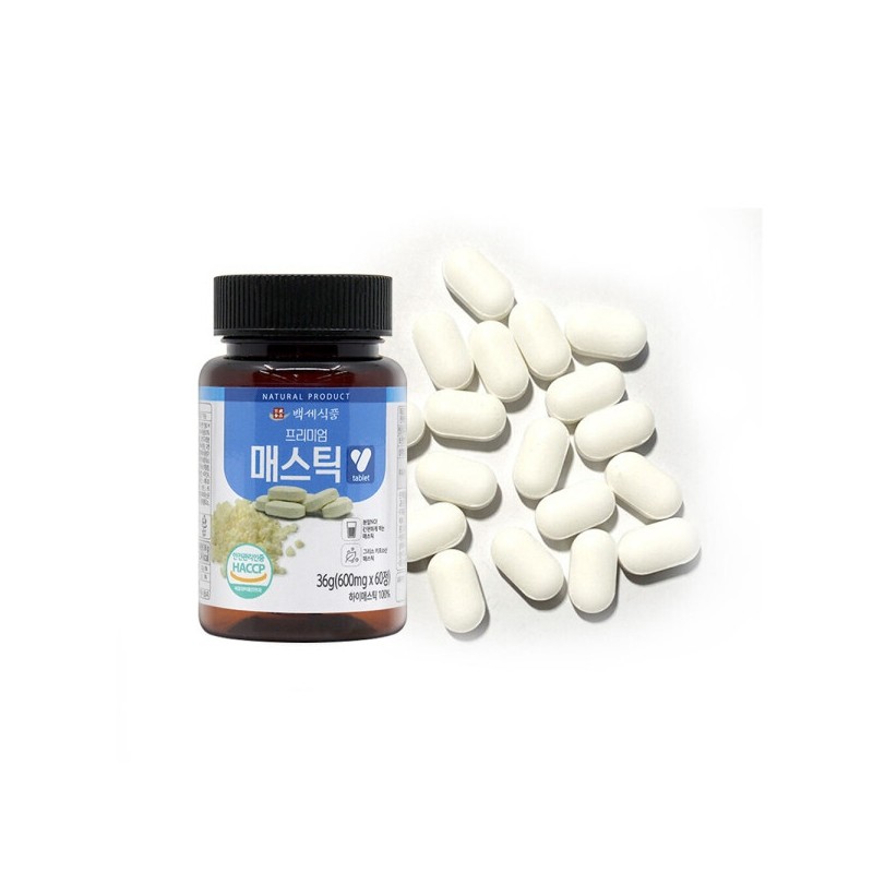 Mastic Tablets Stomach Health Mastic 50% Gum Powder Tablets 60