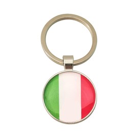 FRACTAL CREATION France Italy Sweden Germany America Japan British Flag Keychain Key Ring Key Tag Accessories, Italy