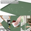 Rnivvi Silicone Coffee Mat, 16" x 24" Waterproof Raised Edge