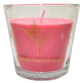ELEMENTAL HARMONY AROMA Hand Crafted Soy Wax Scented Candles for Home Decor and Gifts V-Shape Cup Single Cotton Wick for 39 Hours of Burning time. (Sensual Amber)