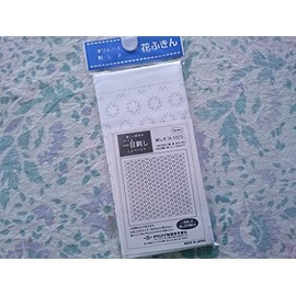 Olympus H-1025 Flower Dish Towel, Sashiko Cloth, Sashimi Cloth at First Sight