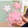 6Pcs Sakura Coaster, BetterJonny Kawaii Coasters for Drinks, Cherry Blossom