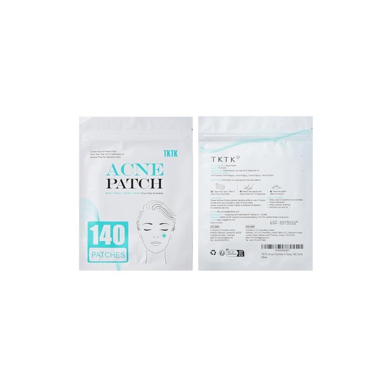 Parche para acné, 4 tamaños, 280 parches absorbentes del acné,