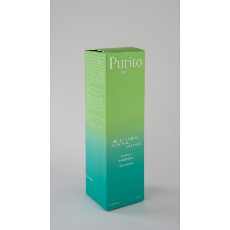PURITO Mighty Bamboo Panthenol Cleanser, Gentle Face Wash for Moisturizing,