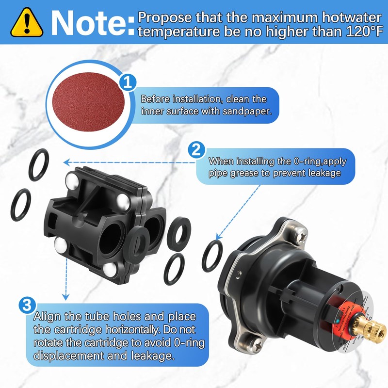 GP76851 Mixer Cap and GP500520 Pressure Balancing Unit, Compatible with
