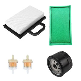 NPSNGSJY YTH22V46 Air Filter Oil Filter Tune Up Kit Compatible with Husqvarna YTH22V46 YTH2148 YTH2148B YTH2148C YTH2348 YTH23V48 YTH2448T YTH2454T YTH2448T YTH2454T Lawn Tractor