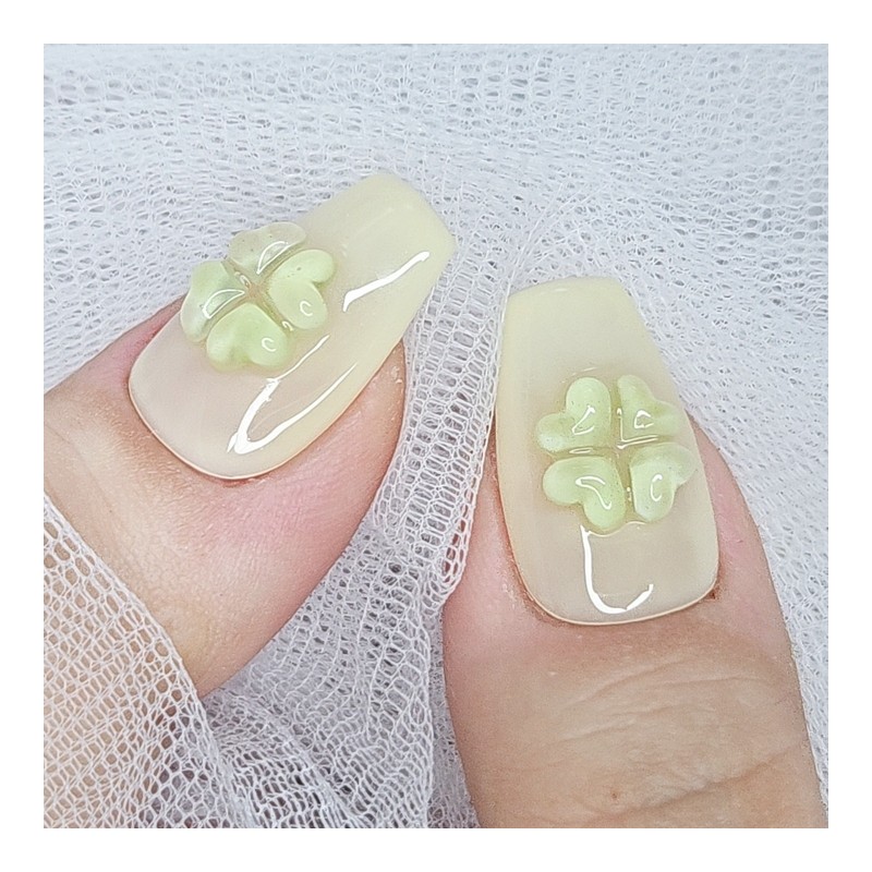 Clover Muse Handmade Nail Tips - Short Oval / 클로버