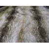 LUXURY Animal Faux Fur Fabric Material BROWN WOLF