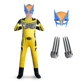 Dead Boys Costumes Kids Jumpsuit Set Kids Heroes Holloween Cosplay Outfit With Mask Set 3-12Y