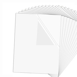 20 Sheets Matte White Sublimation Sticker Paper,Waterproof Heat Transfer Vinyl Sheets for Inkjet Printers, DIY Crafts & Tumbler/Apparel Decoration,Premium Stickers for Crafters & Designers, Waterproof