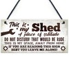 RED OCEAN Garden Shed Garage Man Cave Sign Hanging Wall