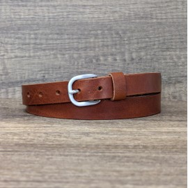 Ashford Ridge Women's Italian Leather Belt – Genuine Full Grain Leather, Stylish & Durable Belt for Jeans and Dresses, 25mm Real Leather Belt in Black, Brown and Tan