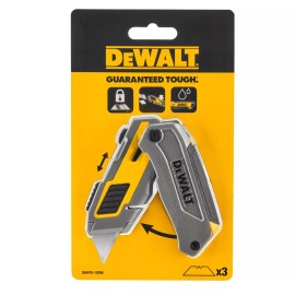 DeWalt Folding Retractable Knife # DWHT 10296 3x Blade retention