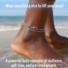 SAM & LORI Silver Anklets Ankle Bracelets for Women Waterproof