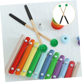 Mikinona Marimba Mallets with Handle Lightweight Percussion Drumsticks for Tongue Drum and Xylophone Durable Musical Instrument Mallets for Students and Practitioners