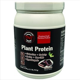 TOUGH-N-TONE Premium Grade Plant Protein a Delicious Chocolate Vegan Shake, 21g of Protein, peas, Cranberry, chia, and Sacha inchi, Omega-3 EFAs, Vegan & Vegetarian no Dairy no Wheat no Gluten no Soy