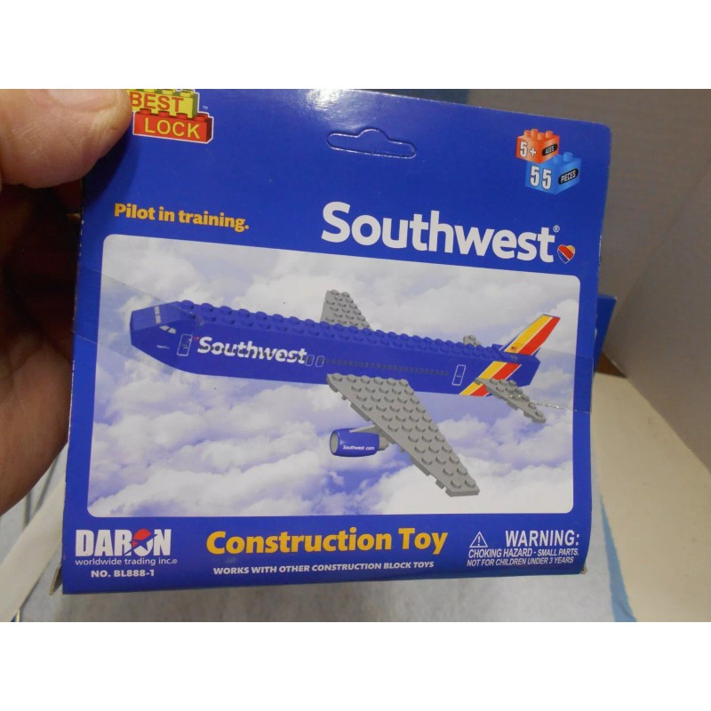 Southwest Airlines "Pilot in Training Construction Toy DARON #BL888-1 "NEW"