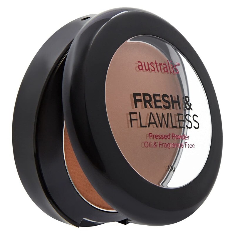Australis Fresh & Flawless Pressed Powder - Darkest Olive