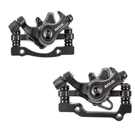 BUCKLOS - Pinza de freno de disco para bicicleta de montaña con adaptador de 160 mm, pinzas de freno de aleación de aluminio mecánicas para bicicleta, pinza delantera/trasera, para bicicletas