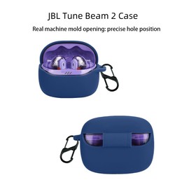 FTRONGRT Case Compatible with JBL Tune Beam 2, Soft TPU, Scratch-Resistant Protective Case for Bluetooth Headphones Compatible with JBL Tune Beam 2. Dark Green