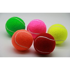 Price's 5 Coloured Tennis Balls (5)