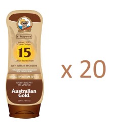 Australian Gold Qty 20 8oz Australian Gold SPF 15 Sunscreen Lotion Kona Bronzer READ DESCRIPTION