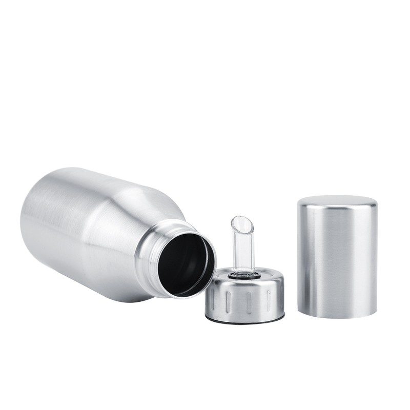 Stainless Steel Olive Oil Bottle Leakproof Vinegar Dispenser Kitchen Spice