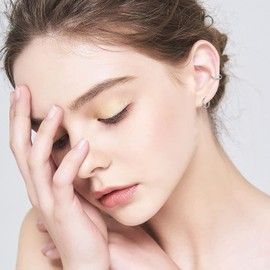 AoedeJ Silver Hoops Earrings Sterling Silver Sleeper Earrings Huggie Earrings Small Silver Hoops Earrings for Women (10mm)