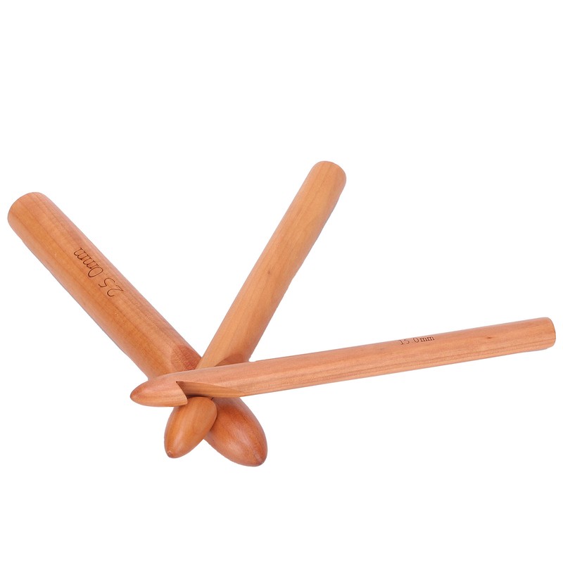 Bamboo Crochet Hook Handcrafted Knitting Needles Yarn Craft 20cm/7.9in Large