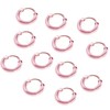 Anti-Allergy Unisex Plastic Hoop Ear Retainers & Nose Rings Set,