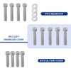 304 Stainless Steel Engine Bolt Kit 54pcs (7Pack) Compatible for