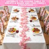 QEEYON 4 Pcs 180cm Cherry Blossom Garland, Artificial Pink Flower