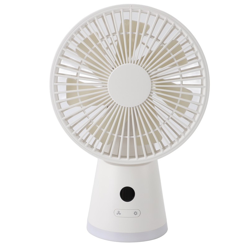 Desktop Fan Portable 5 Speed Power Display Quiet USB Rechargeable