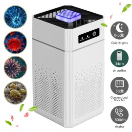 Unbranded Home HEPA Air Purifier Large Room Air Cleaner for Allergies Smoke Mold Odor Dust