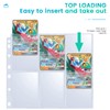 30 Pack 540 Pockets Binder Card Sleeves Double-Sided 9 Pocket