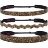 Hipsy REGULAR Size, Adjustable No Slip Sparkly Bling Mixed 3pk