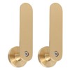 2Pcs Towel Hook Brass Clothes Coat Robe Hanger for Bathroom