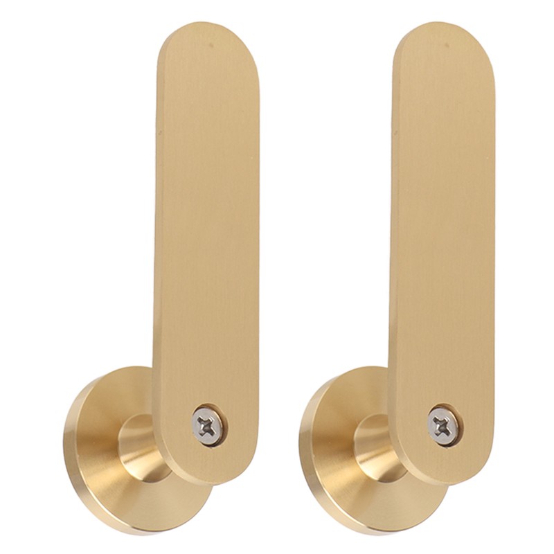 2Pcs Towel Hook Brass Clothes Coat Robe Hanger for Bathroom