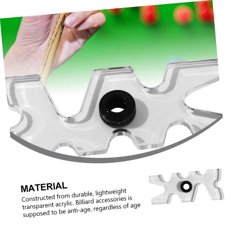 Toddmomy 2pcs Plastic Pool Cue Bridge Head Wall Shelf Brackets,