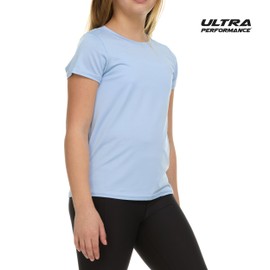 Girl's Athletic Shirts 3 Pack Crew Neck Short Sleeve Tees Summer Active Tops for Teen Girls Soccer & Sports Tshirts for Teens