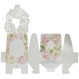 Weddingstar Floral Garden Favor Box, White