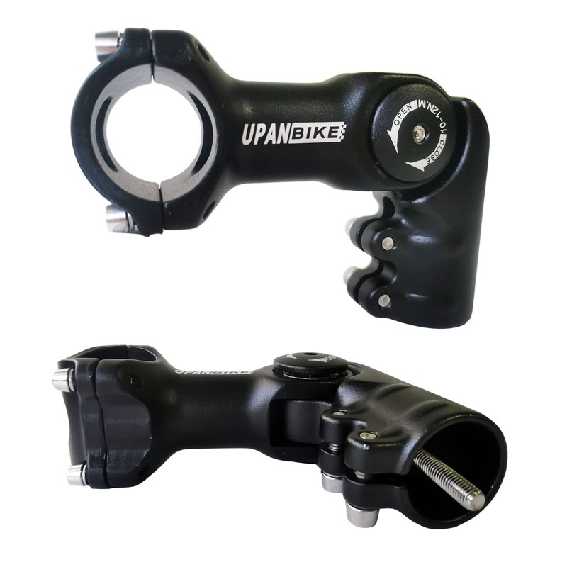 UPANBIKE Adjustable Bike Stem Riser Adapter 120 Degree 31.8mm*55mm Adjustale