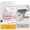 Gawerk Clear Desk Organizer, Stackable Desk Paper Letter Tray Organizer