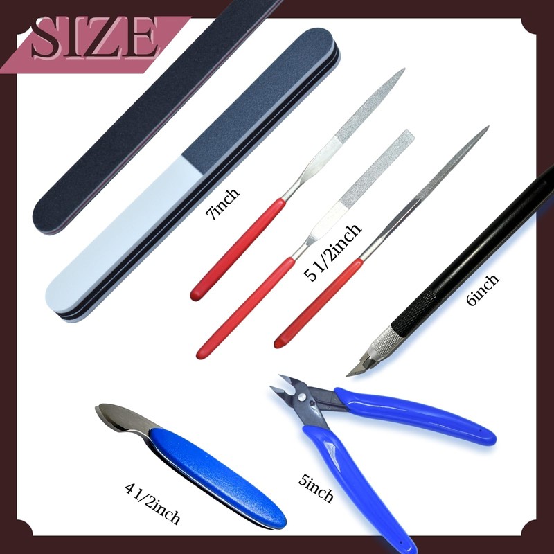 YIRGJERON Gundam Model Tool Kit, 28pcs Adult Hobby Tools Set,