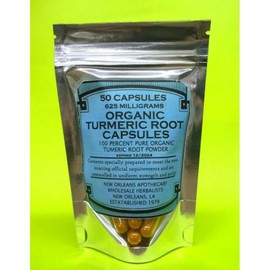 Organic Turmeric Root 50-Capsules(625mg)Promotes Skin Joint Digestive Blood Eye