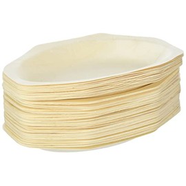 Perfectstix 8 inch oval compostable plates- pack of 50 count